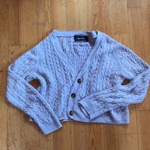 Reformation Cable Knit Cardigan Large